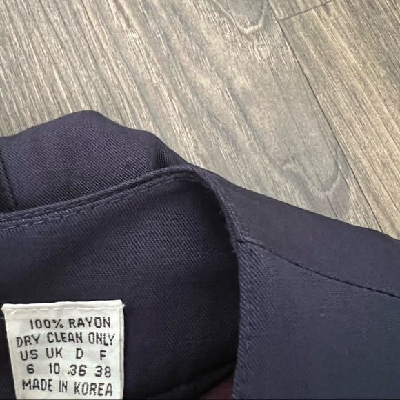 Nipon Boutique Vintage Navy Blue 60s Inspired Dress - Picture 8 of 16